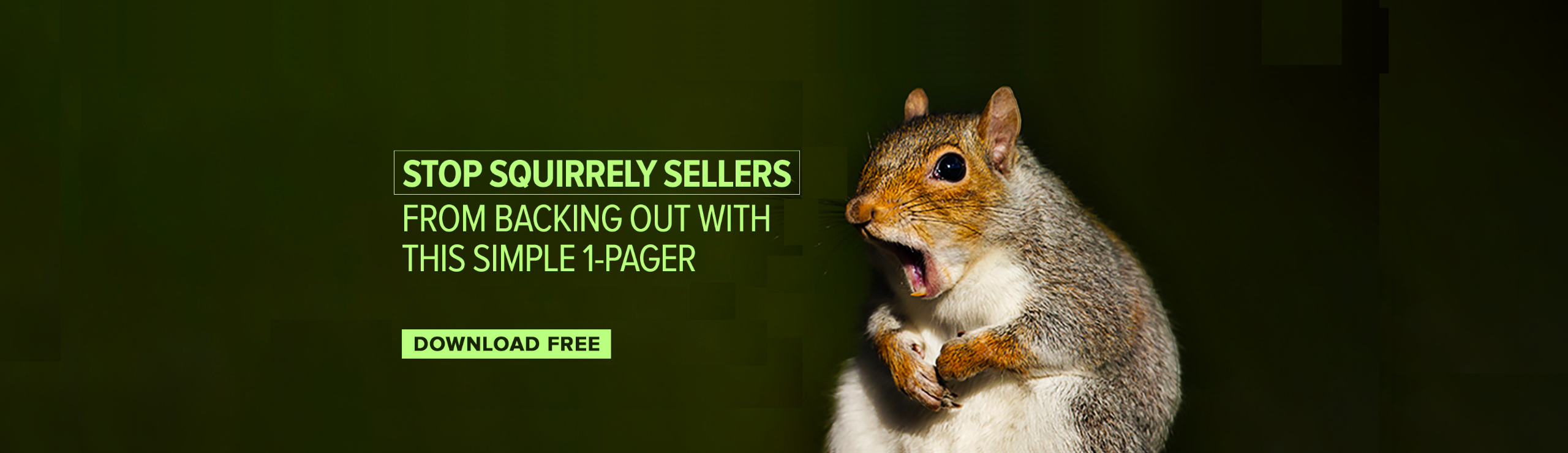 Stop Squirrely Sellers from Backing Out with this Simple 1-Pager [Free Download]